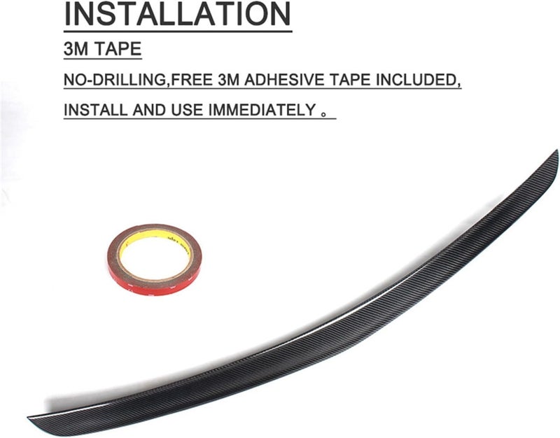 Wivplex Carbon Fiber Rear Spoiler for Mercedes-Benz E Class - Image 3