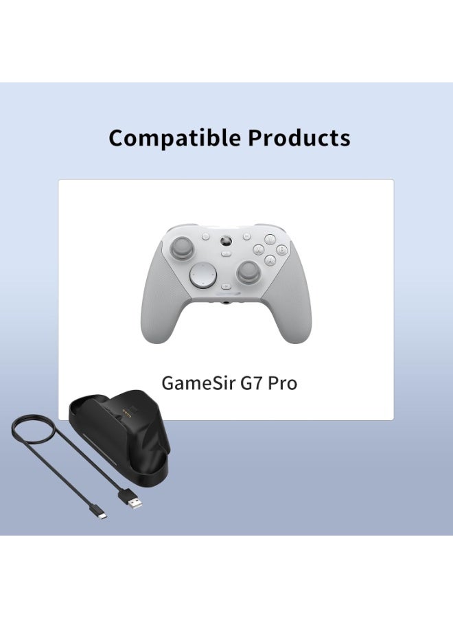 Charging Dock Intended for GameSir G7 Pro Gaming Controllers, Replacement Charging Station with Type-C Charger Cable for GameSir G7Pro Game Controller - Image 2