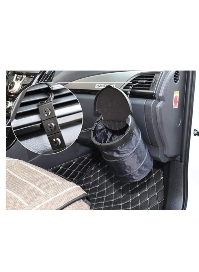 Generic Car Trash Bin Garbage Container Storage Bag with Drying Microfiber Towel 3040 Pack Of 2  - Image 3