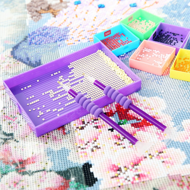 Diamond Painting New Turning Drill Tray Tool Set Diy Multifunctional Funnel Row Drill Dot Drill Tray Dot Drill Pen Sieve Drill - Image 4