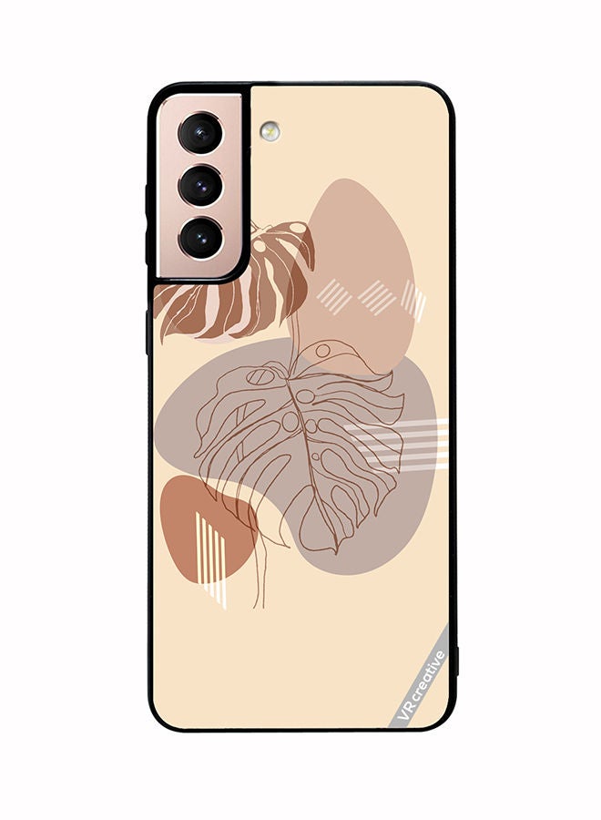 VR CREATIVE Protective Case Cover For Samsung Galaxy S21 Plus 5G Line Art Nature Design Multicolour - Image 1