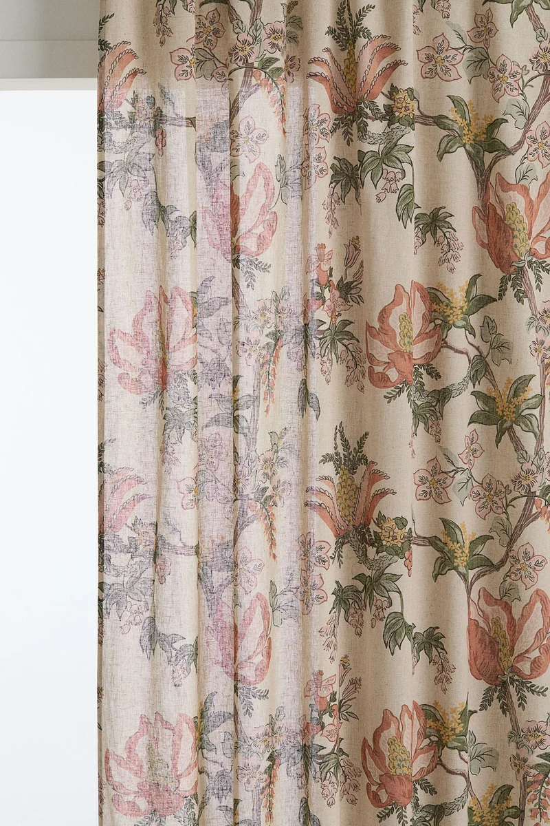 H&M 2-pack linen-blend curtain lengths