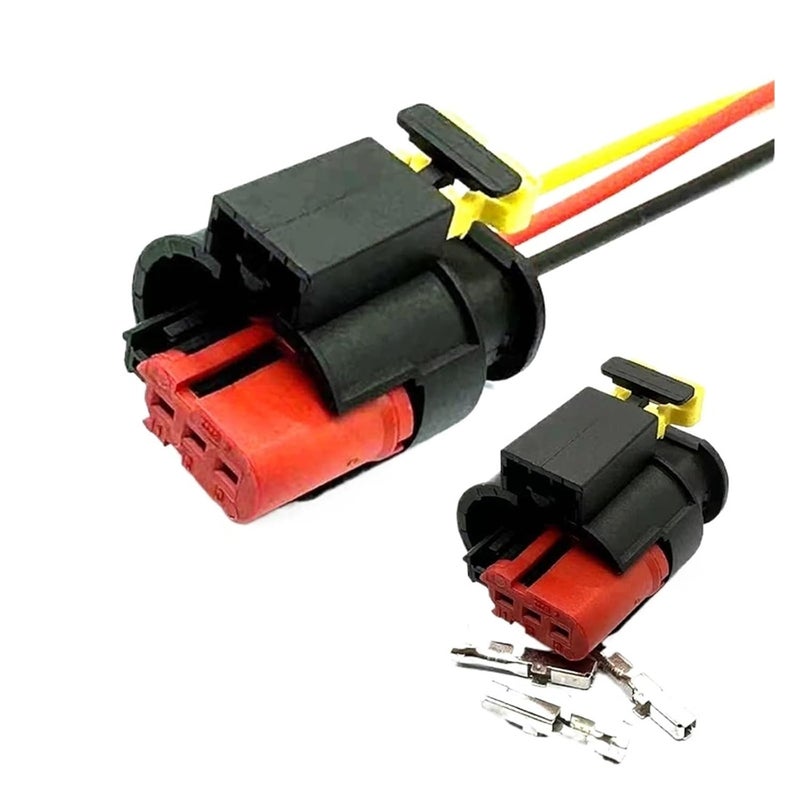 SSXLSMYXGS 1 Set 3 Pin .5mm Car Waterproof Sensor Engine Ignition Coil Connectors 284426-1 284425-1 SSXLSMYXGS(with 15cm Wire,1 Set) - Image 2