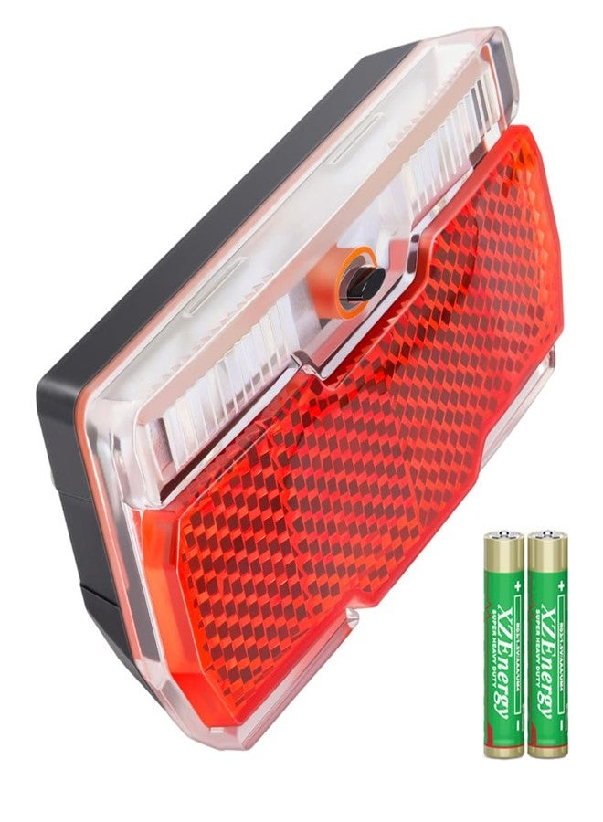 Onature Bike Rack Tail Light with 2 Modes Steady and Flashing, Bicycle Rear Rack Light Easy to Install on Cargo Rack, Fit 50mm Bolt Holes Mount, Taillight for Bicycle - Image 1