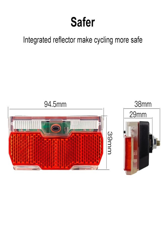 Onature Bike Rack Tail Light with 2 Modes Steady and Flashing, Bicycle Rear Rack Light Easy to Install on Cargo Rack, Fit 50mm Bolt Holes Mount, Taillight for Bicycle - Image 5
