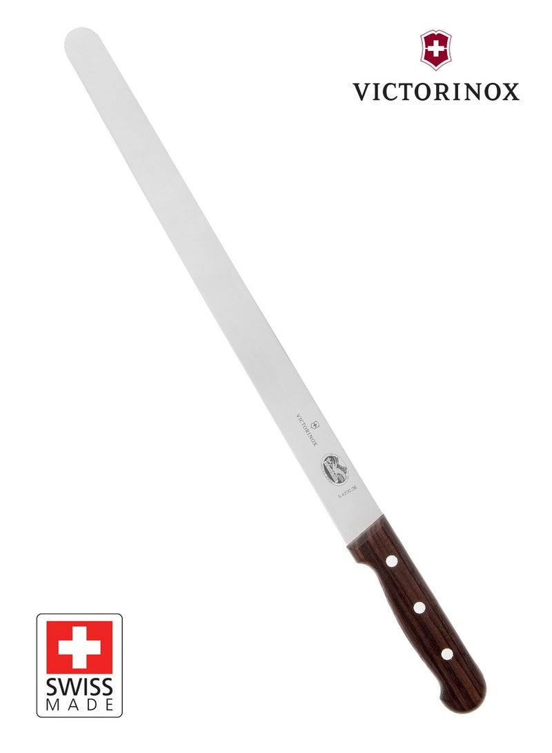 Victorinox 14 inches High Quality Shawarma Knife, Ham Slicer Knife with Straight Edge and Maple Wood Handle - 5.4200.36 - Image 1