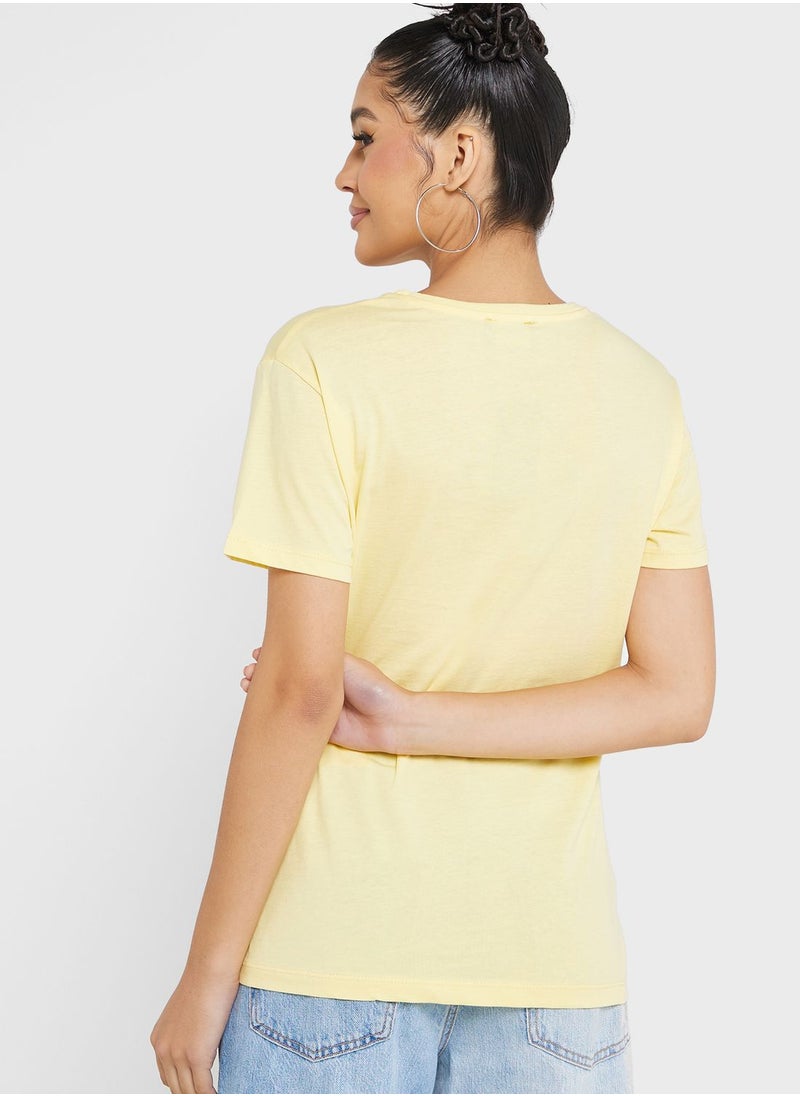 Ginger - Embellished Graphic Detail T-Shirt - Image 1