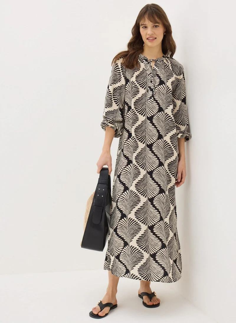 Matalan Black Mono Shell Print Tunic Dress