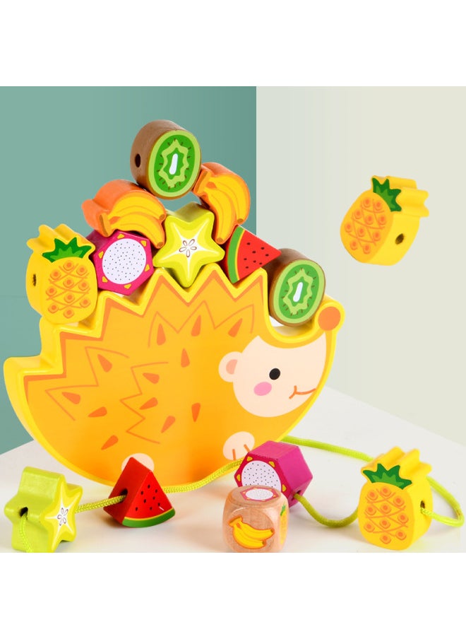 Early Childhood Education Moon Balance Building Blocks Assembling Game Stacked High Animal Balance Assembling Building Blocks Marine Animals-Specifications:QZM-yellow Moon Balance