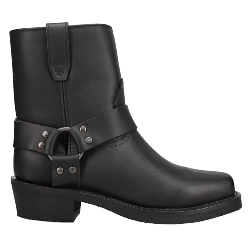 Dingo Boots Mens Rev Up Square Toe Motorcycle Casual Boots Ankle - Black - Size 11.5 D_M - Image 1