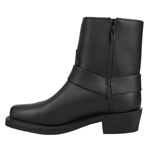 Dingo Boots Mens Rev Up Square Toe Motorcycle Casual Boots Ankle - Black - Size 11.5 D_M - Image 4
