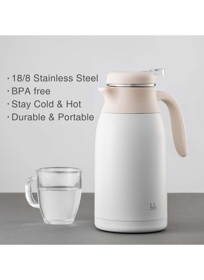 LOCK & LOCK LocknLock Leisurely Vacuum Kettle 2L Black – Double-Wall Insulated BPA-Free Kettle with Spill-Free Lid and Stylish Design  - Image 4