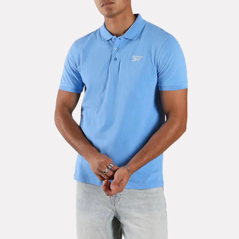 Reebok Peri Blue Reebok Blaze Embroidered Shirt Sleeve Polo Men's Shirt - Peri Blue for Men | Best Price UAE
