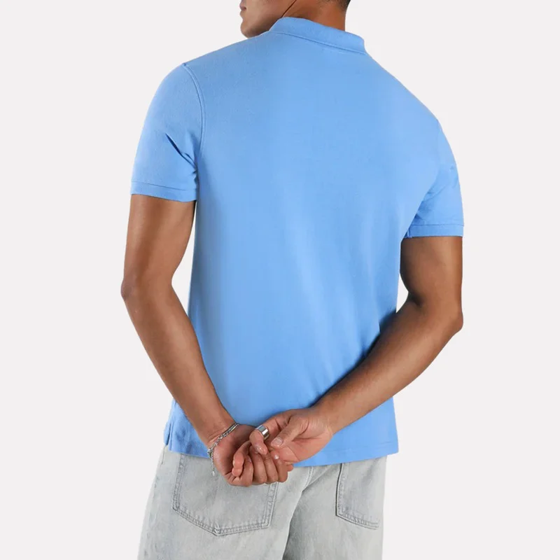 Reebok Blaze Embroidered Shirt Sleeve Polo Men's Shirt - Peri Blue