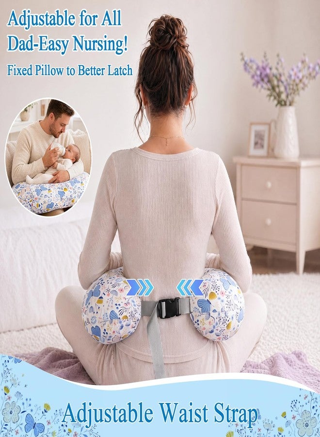 LLCJYYCY Nursing Pillow & Breastfeeding Pillow with Safety Buckle - Upgraded Design for Breastfeeding & Bottle Feeding, Large Size for Tummy Time & Sitting Support, Breathable Washable Cover (0-12Months) - Image 1