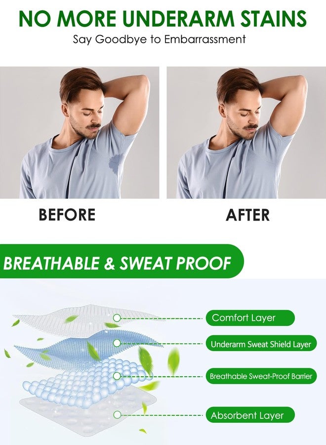 WIBOND Armpit Sweat Pads for Women and Men, Underarm Sweat Pads, 50-Pack Large Invisible Sweats Guards, Neutralize Odors, Super Absorbent, No-Leak Protection - Image 4
