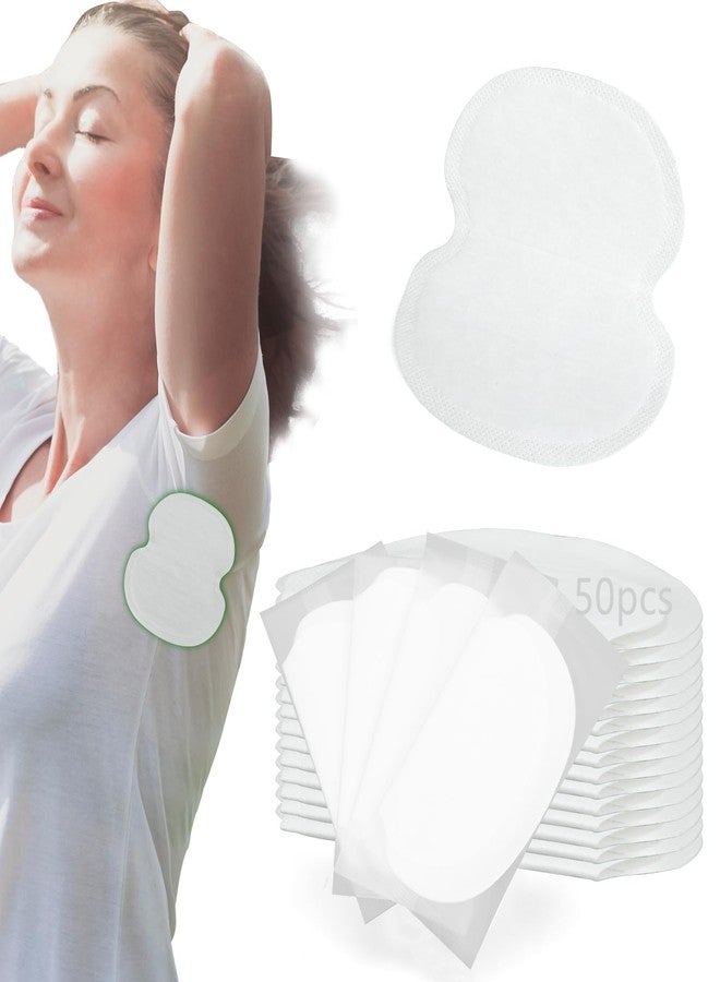 WIBOND Armpit Sweat Pads for Women and Men, Underarm Sweat Pads, 50-Pack Large Invisible Sweats Guards, Neutralize Odors, Super Absorbent, No-Leak Protection - Image 1