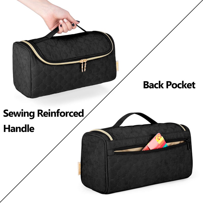 Yarwo Travel Case Compatible for Dyson Airwrap Complete Styler All Models and Attachments, Portable Storage Bag with Hanging Hook for Hair Curler Accessories, Black (Patented Design) - Image 5