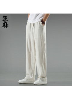 Summer Linen Pants Men Thin Cotton Loose Casual White - pzsku/ZED5B26431523554A02E2Z/45/_/1732185898/9f412262-969e-4b87-af6e-35ac141d6364