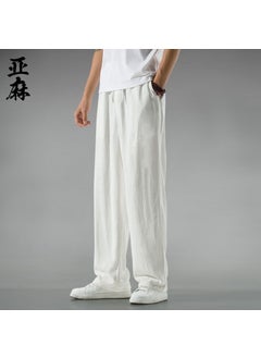 Summer Linen Pants Men Thin Cotton Loose Casual White - pzsku/ZED5B26431523554A02E2Z/45/_/1732185913/fbaa68ad-29c6-4dc5-9593-2a582150e7c6