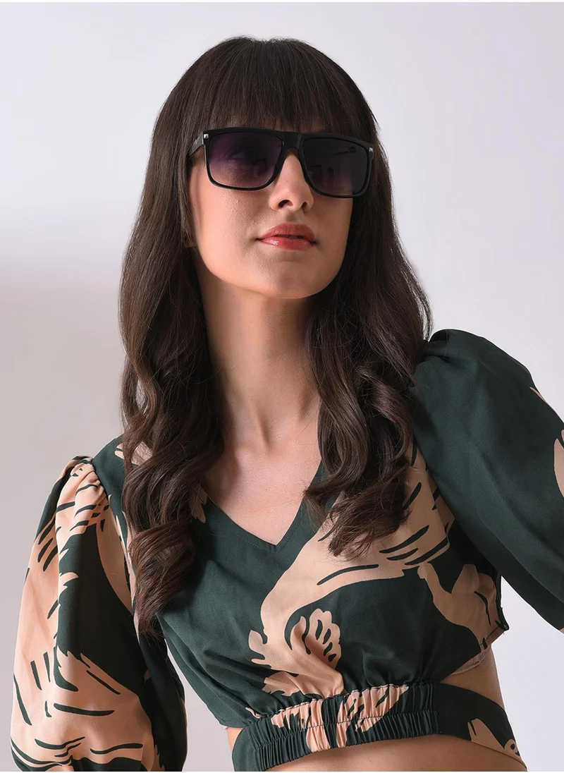 صوص هاوت Purple Lens Black Wayfarer Sunglasses