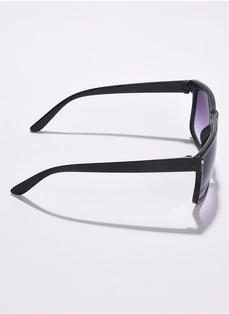 Haute Sauce Purple Lens Black Wayfarer Sunglasses  - Image 5