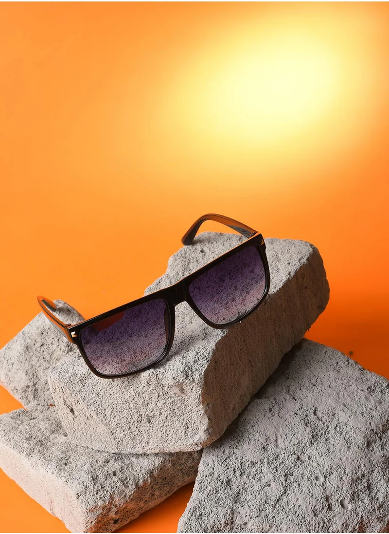 صوص هاوت Purple Lens Black Wayfarer Sunglasses