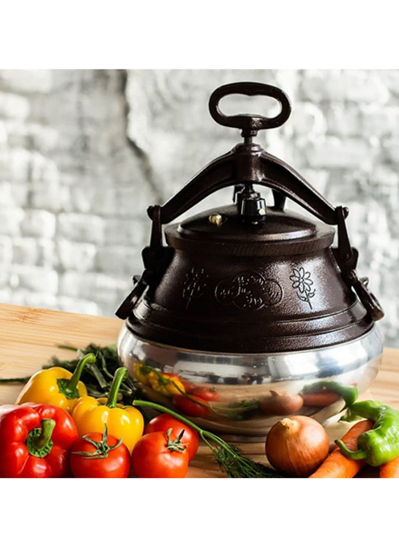 AsolBD - AsolBD Afghan Pressure Cooker Heavy Duty Dual Handles Cookware for Camping, Kitchenware Cooking Made Easy and Faster, Multi-functional Usage - Image 1