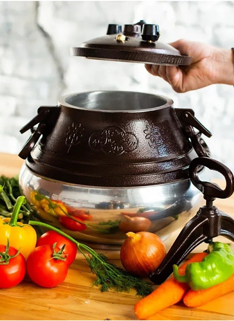 AsolBD - AsolBD Afghan Pressure Cooker Heavy Duty Dual Handles Cookware for Camping, Kitchenware Cooking Made Easy and Faster, Multi-functional Usage - Image 1