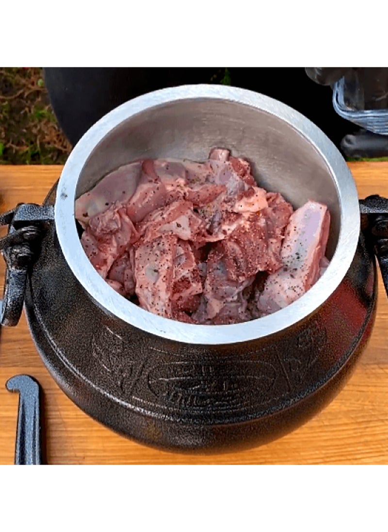 AsolBD - AsolBD Afghan Pressure Cooker Heavy Duty Dual Handles Cookware for Camping, Kitchenware Cooking Made Easy and Faster, Multi-functional Usage - Image 1