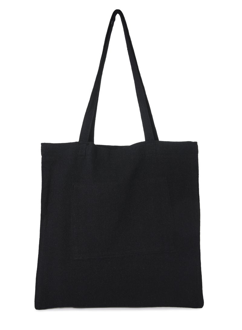 Tote Bag Black Canvas Cotton /35*40cm  - Image 2