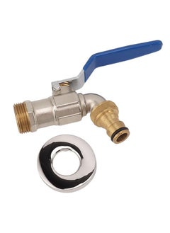 NIBEMINENT Water Spigot with Ball Valve Hose Bibb Brass Effortless Operation Heavy Water Flow Hose Outlet for Garden Irrigation G3/4  - Image 1