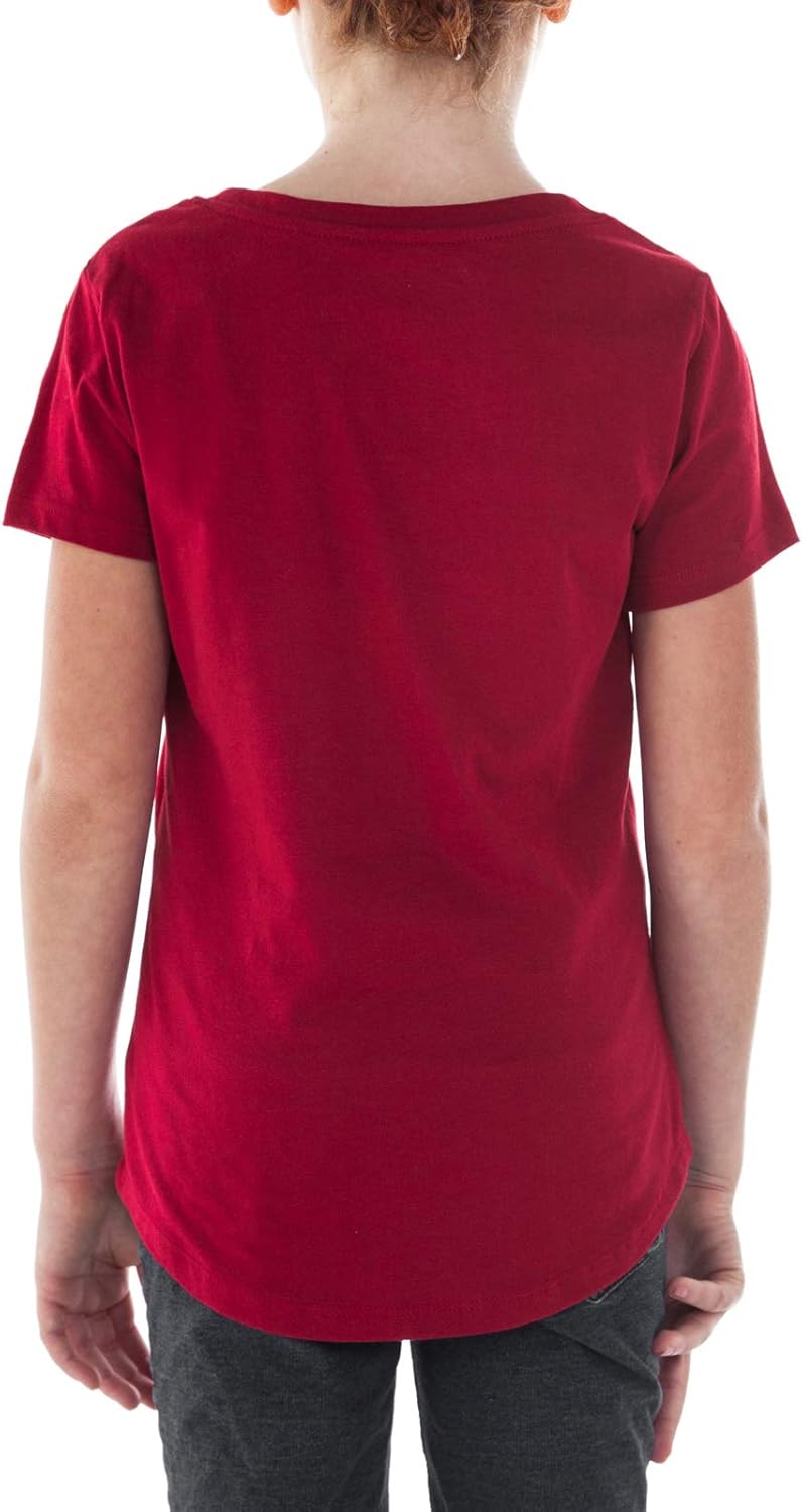 DC Comics Girls T-Shirt Wonder Woman Logo & Stars Print - Image 2