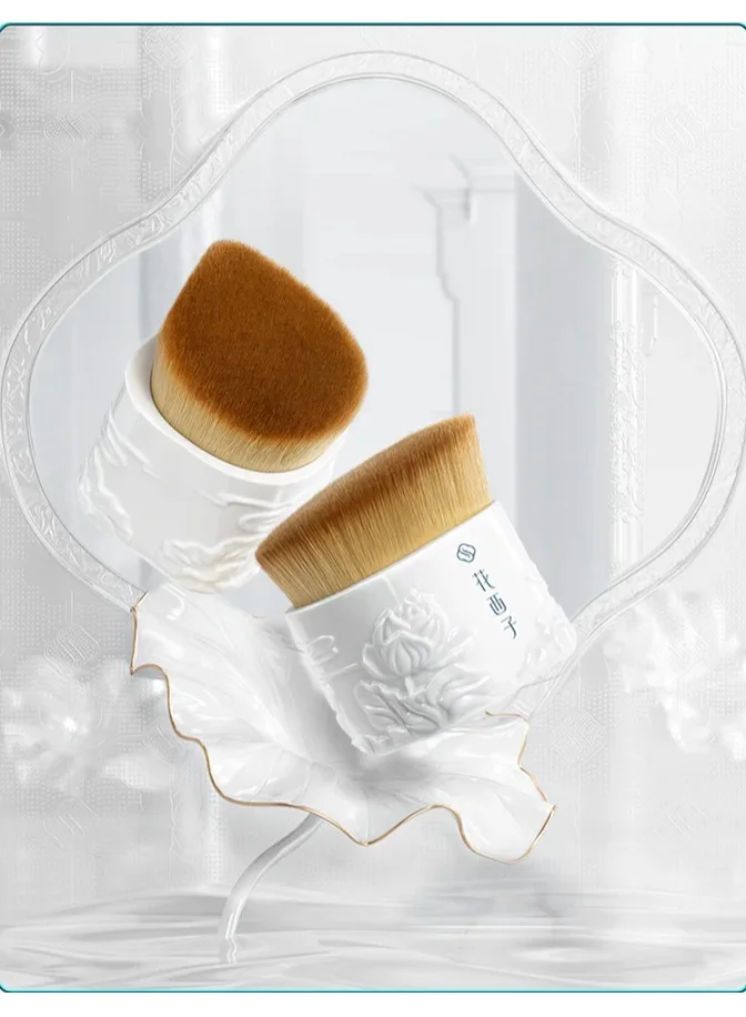 فلوراسيس FLORASIS Snow-white Ceramic Traceless Foundation Brush