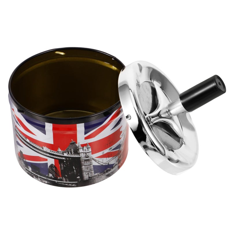 Automatic Stainless Steel Smokeless Windproof Ashtray For Car And Home - Image 2