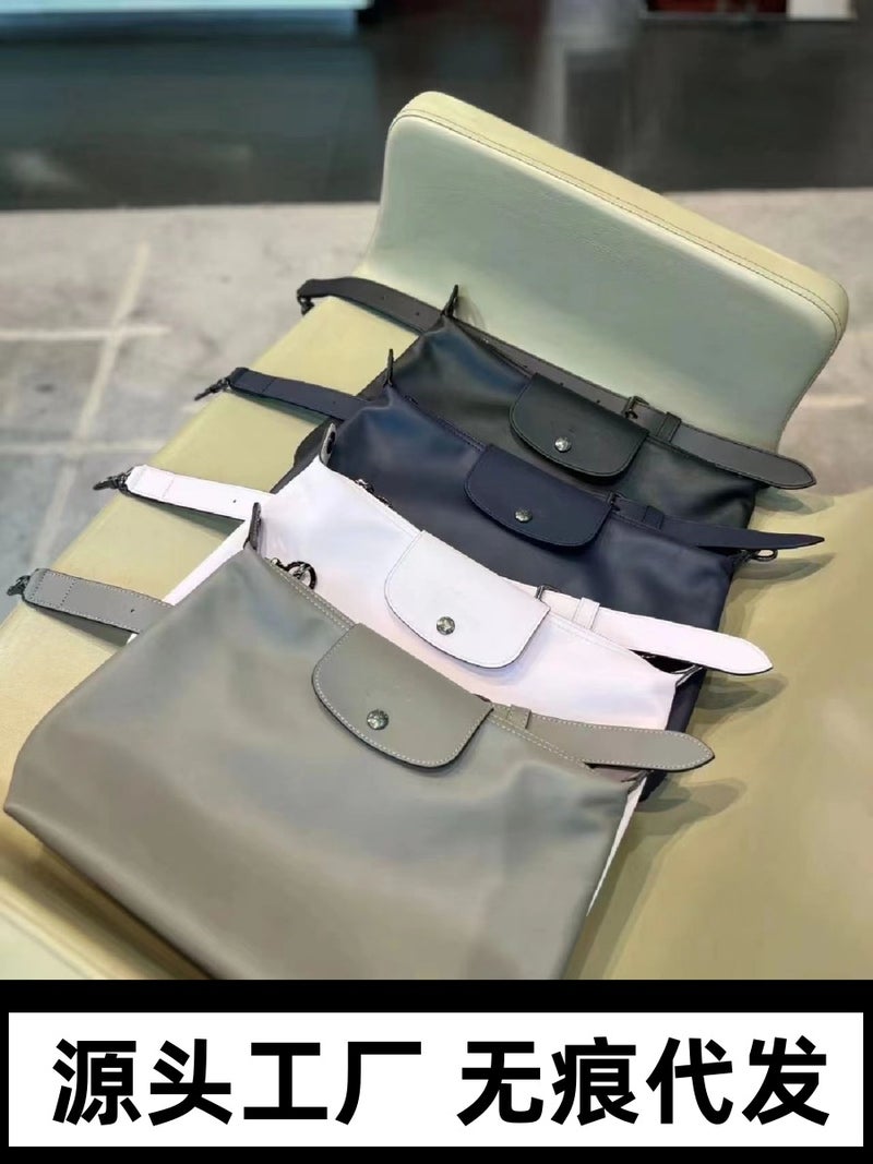 French Longchamp Hobo Underarm Bag Elephant Gray Bag Tote Crossbody Women'S Bag Single Shoulder Handbag Tote Bag - Image 2