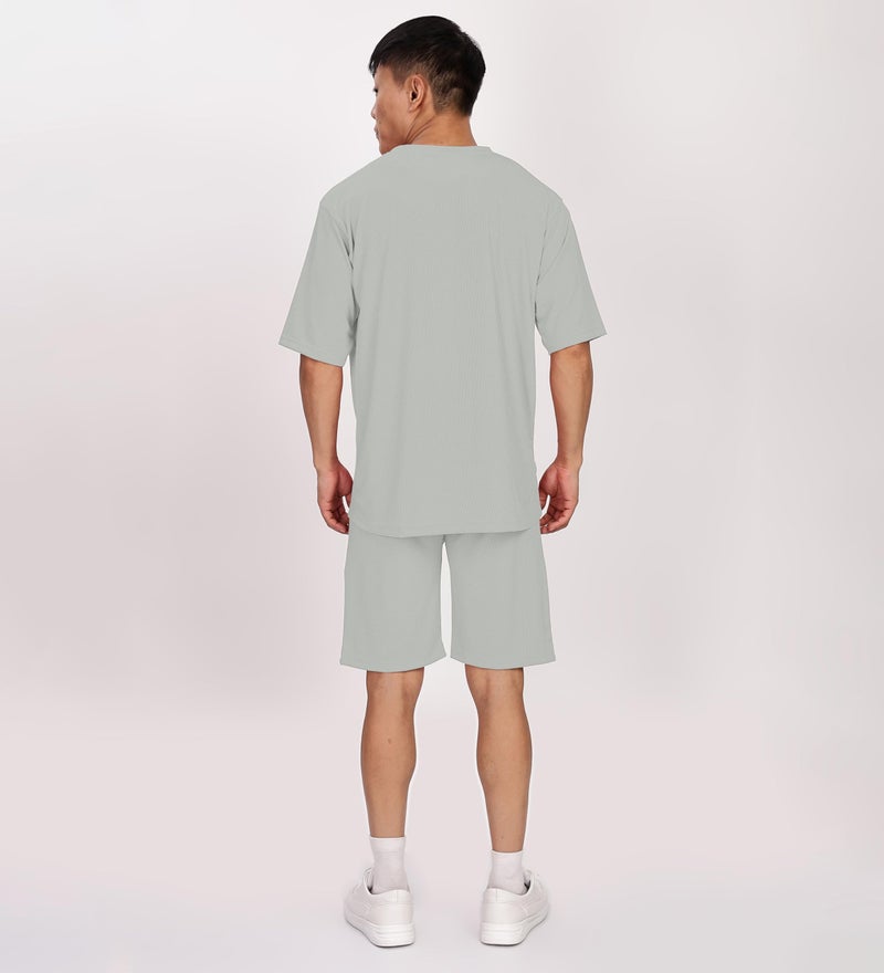 SHODOX® Men’s Solid Relaxed Fit T Shirt and Shorts Set | Casual Summer Wear | Comfortable Stylish Outfit for Men - Image 2