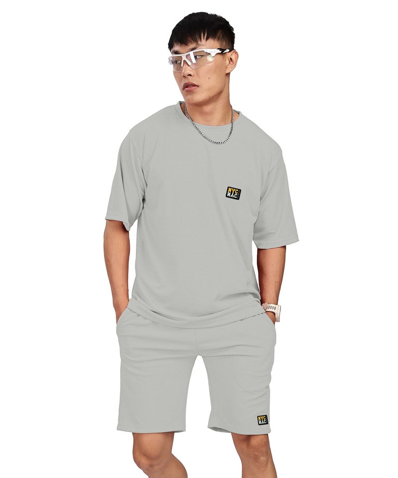 SHODOX® Men’s Solid Relaxed Fit T Shirt and Shorts Set | Casual Summer Wear | Comfortable Stylish Outfit for Men - Image 1