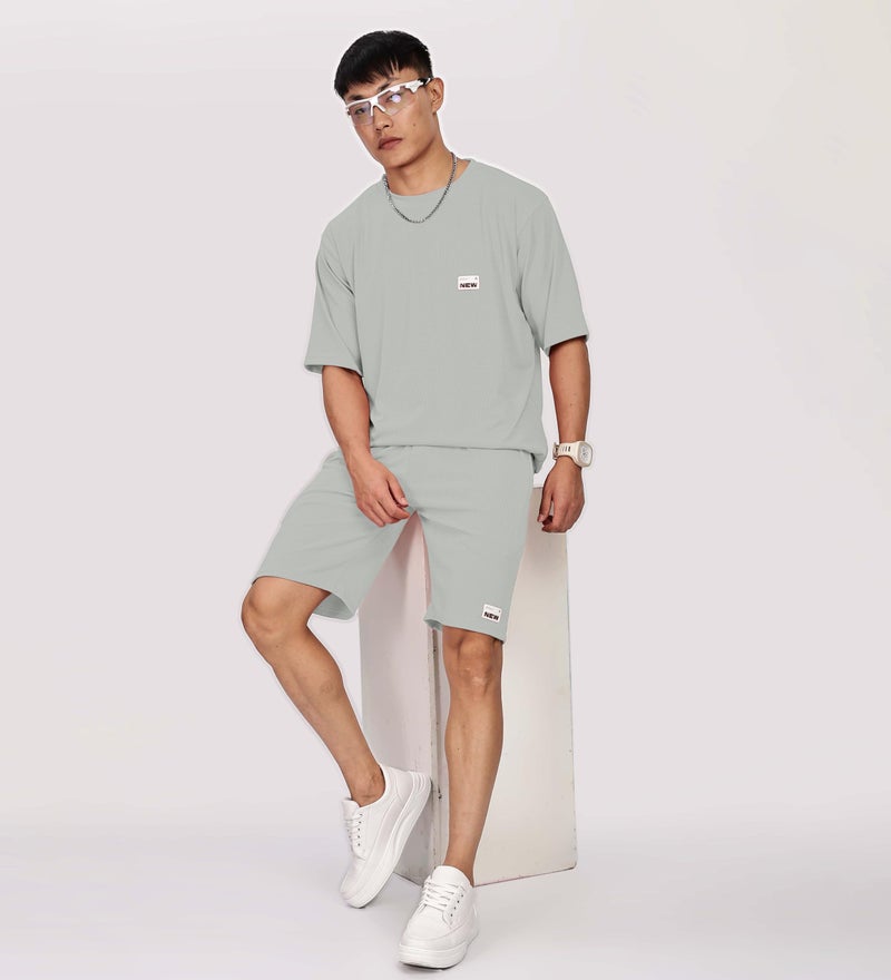 SHODOX® Men’s Solid Relaxed Fit T Shirt and Shorts Set | Casual Summer Wear | Comfortable Stylish Outfit for Men - Image 3