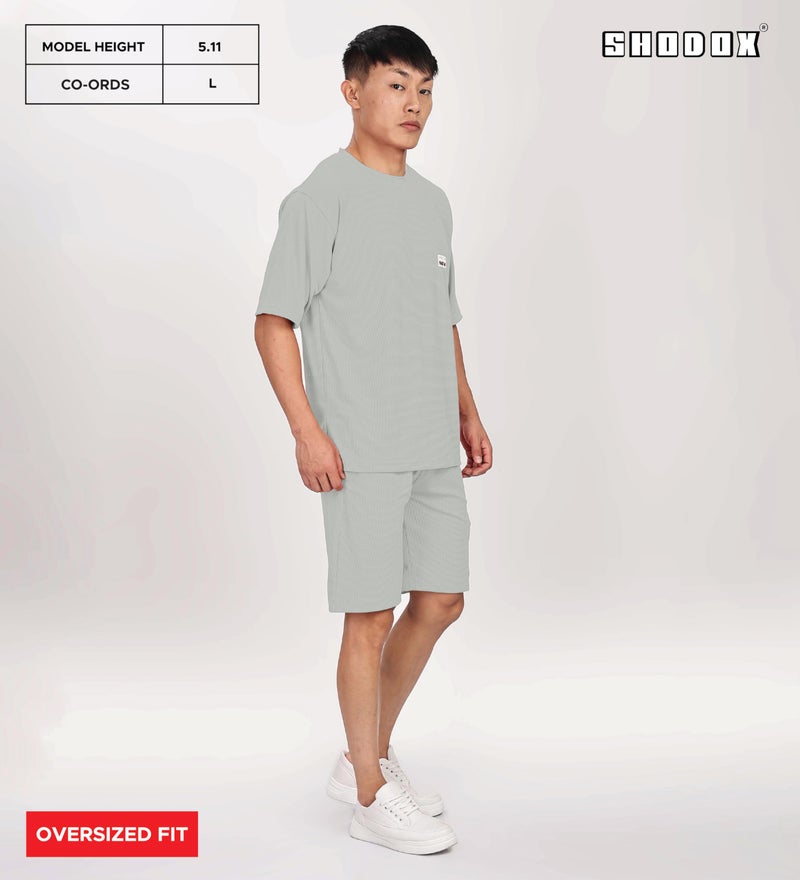 SHODOX® Men’s Solid Relaxed Fit T Shirt and Shorts Set | Casual Summer Wear | Comfortable Stylish Outfit for Men - Image 4