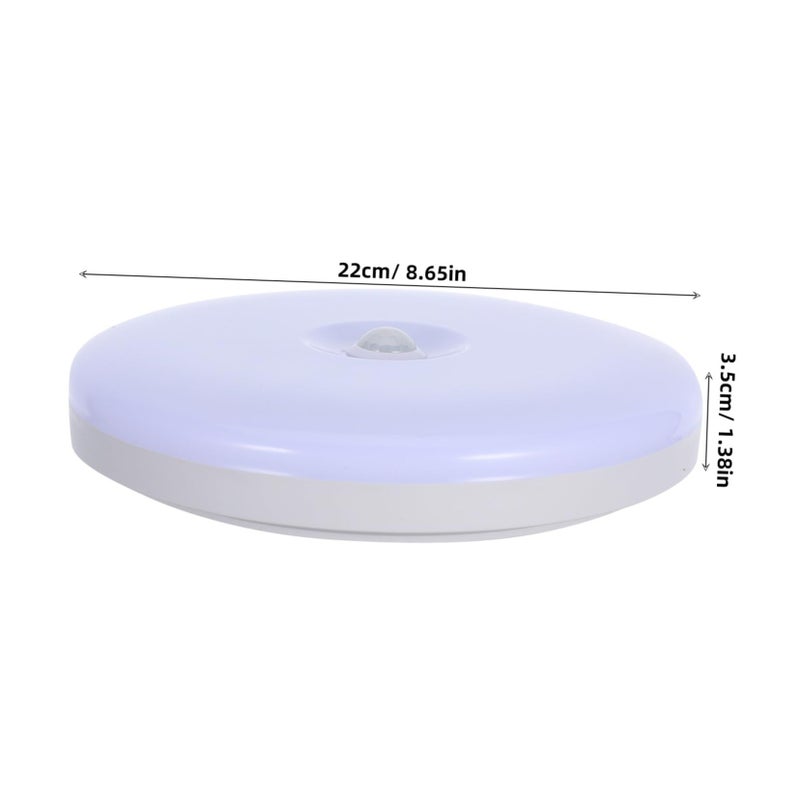 Round LED Ceiling Light with Motion Sensor for Stairway Closet Hallway Bathroom Energy Saving Security Lamp Eye Protection White - Image 3