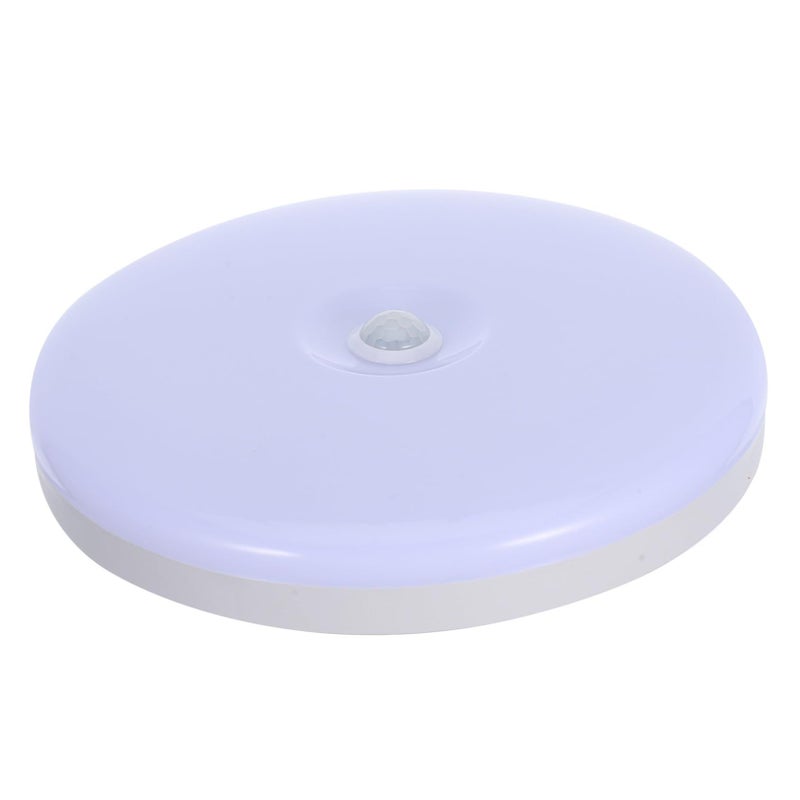 Round LED Ceiling Light with Motion Sensor for Stairway Closet Hallway Bathroom Energy Saving Security Lamp Eye Protection White - Image 2