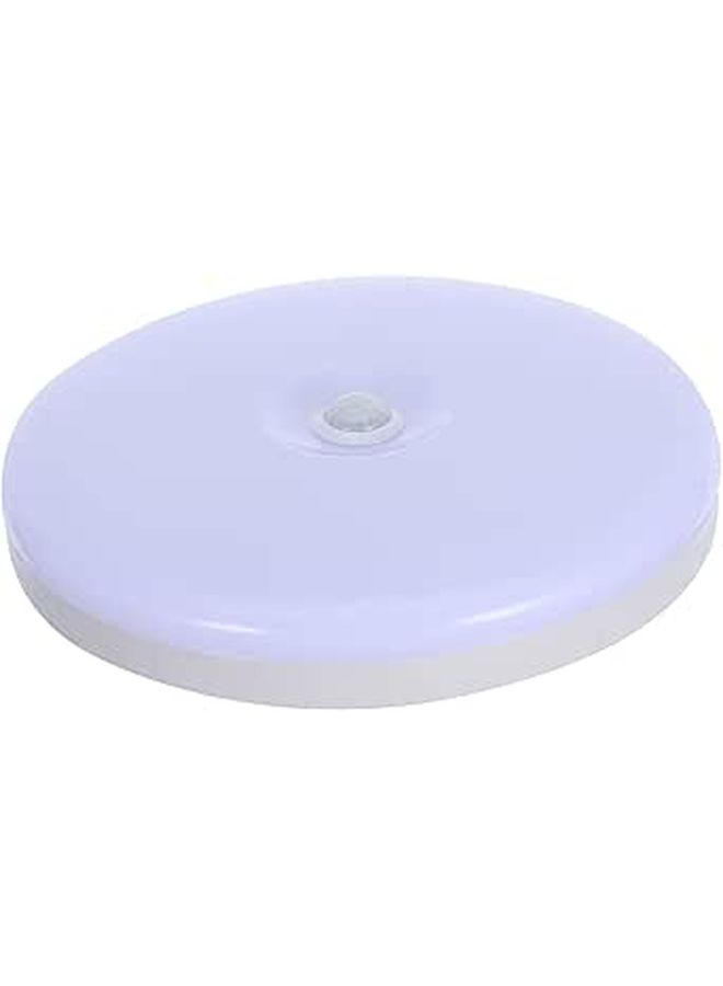 Round LED Ceiling Light with Motion Sensor for Stairway Closet Hallway Bathroom Energy Saving Security Lamp Eye Protection White - Image 1