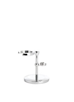 M MÜHLE Chrome Stand for Traditional & Classic Series Safety Razors & Shaving Brushes | Shave Accessory | Modern Design  - Image 1