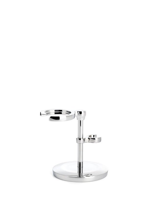M MÜHLE Chrome Stand for Traditional & Classic Series Safety Razors & Shaving Brushes | Shave Accessory | Modern Design - Image 1