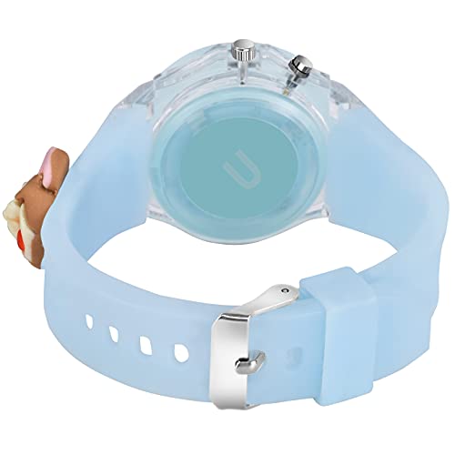 SWADESI STUFF Cute Cartoon Multi Color Lights Rubber Strap Kid Analog Watch For Girls (Mouse), Multi-Color Dial, Multi-Color Band - Image 4