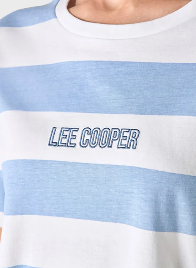 Lee Cooper Logo Embroidered Crew Neck T-Shirt