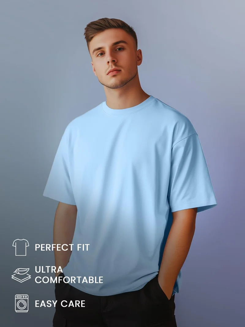 NOBERO  Graphic Print Oversized T-Shirt for Men for Men | Best Price UAE