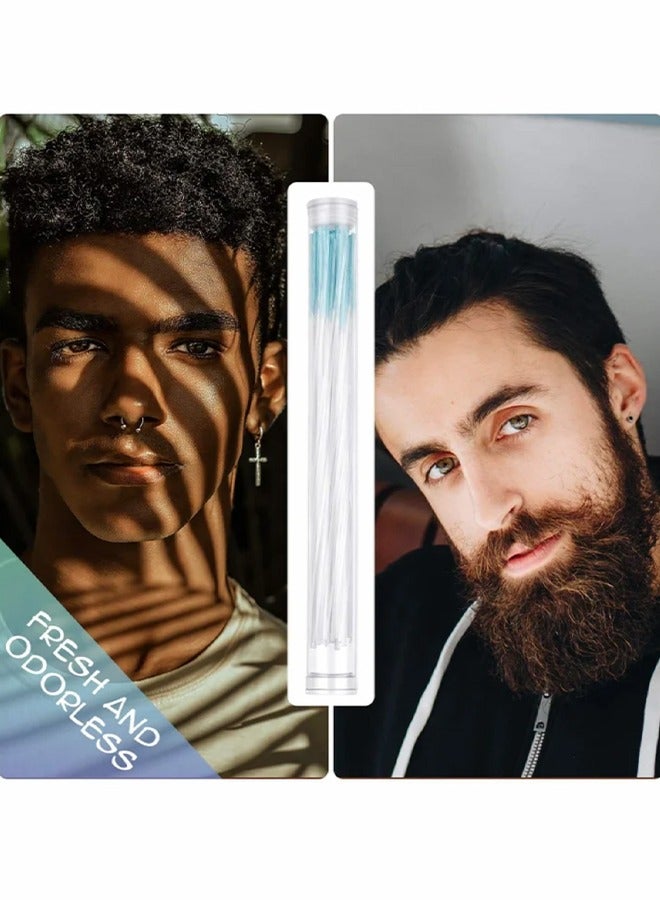 180 Pieces Earrings Hole Cleaner, Rose Fragrance Odor Removal Ear Care Kit, Piercing Floss Disposable Piercing Aftercare Piercing Cleaning Line, Ear Piercing Care Cleaning Tool (Purple, Green, Blue) - Image 4