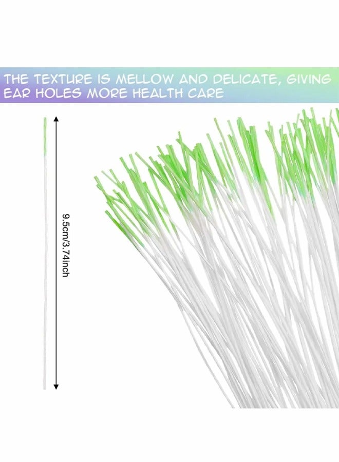 180 Pieces Earrings Hole Cleaner, Rose Fragrance Odor Removal Ear Care Kit, Piercing Floss Disposable Piercing Aftercare Piercing Cleaning Line, Ear Piercing Care Cleaning Tool (Purple, Green, Blue) - Image 5